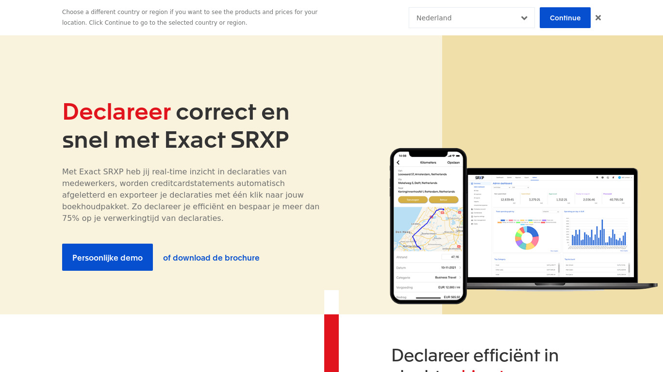 SRXP Landing page
