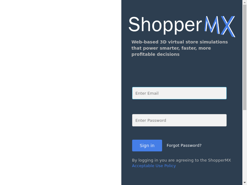 ShopperMX Landing page