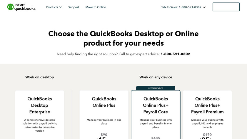 QuickBooks Pro Landing Page