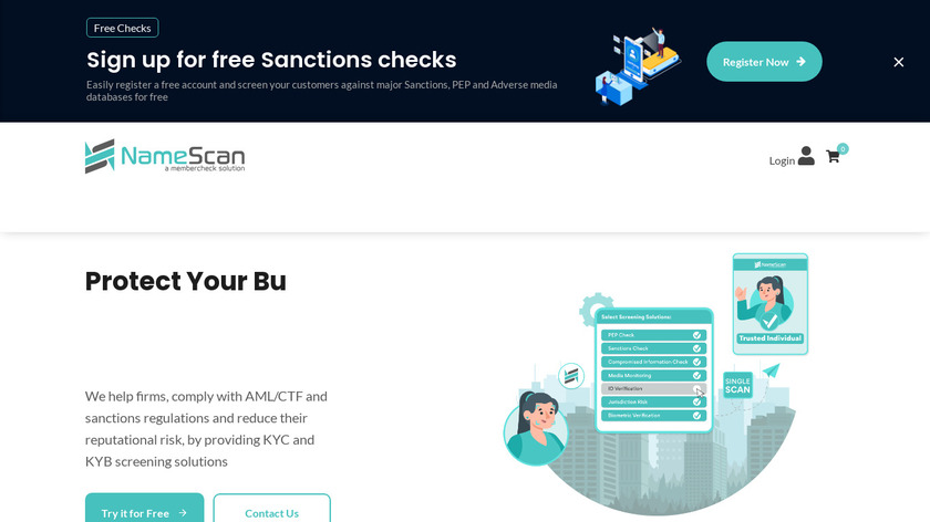 NameScan Landing Page