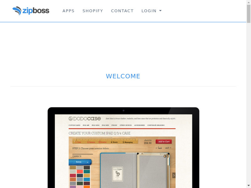 ZipBoss Landing Page