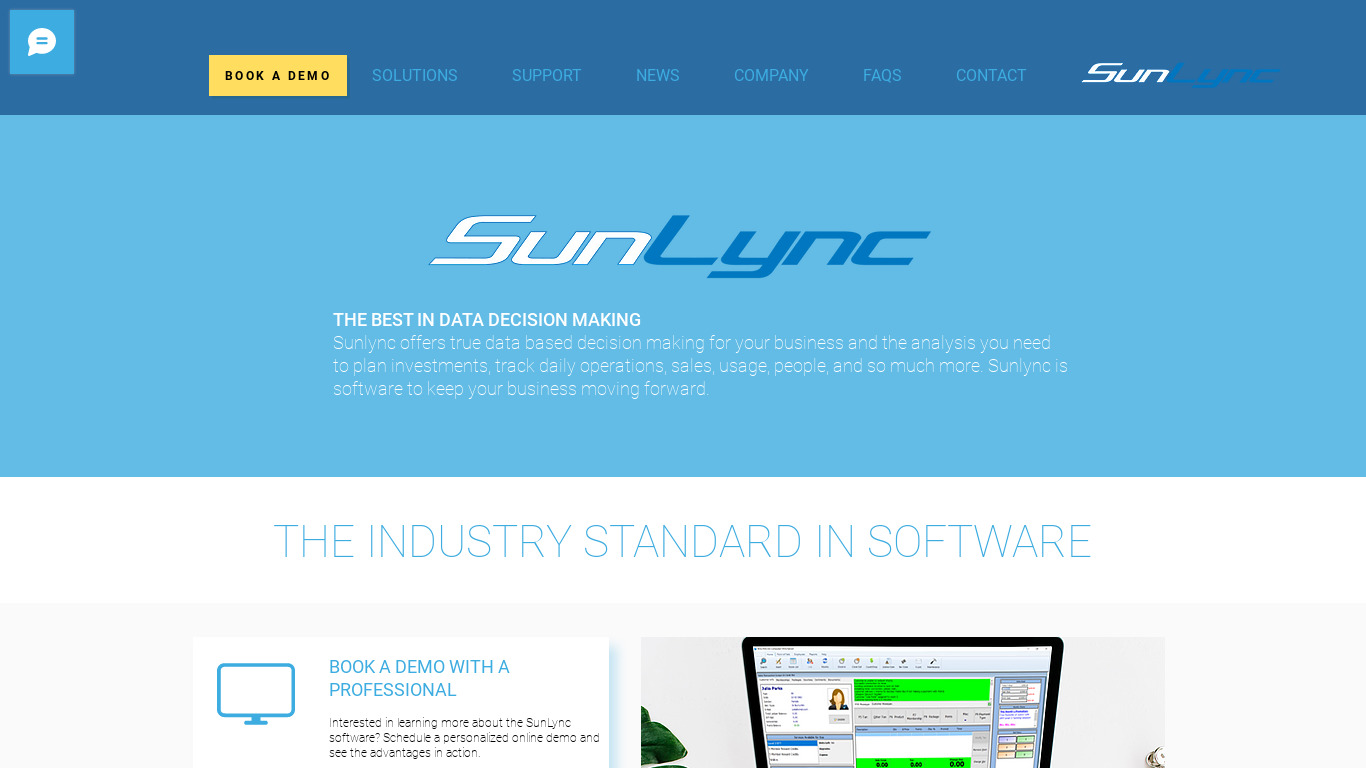 SunLync Select Landing page