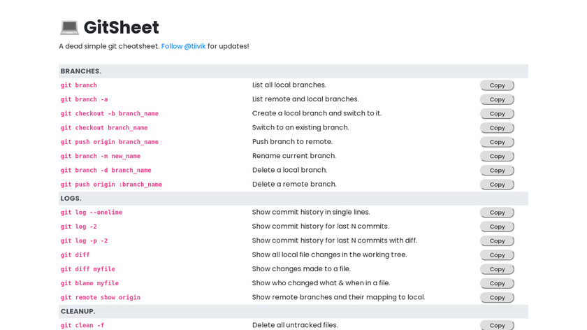 GitSheet Landing Page