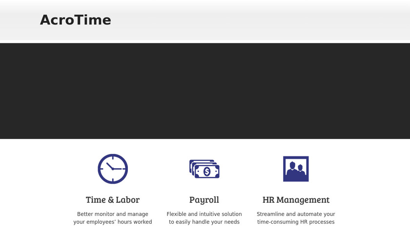AcroTime Landing Page