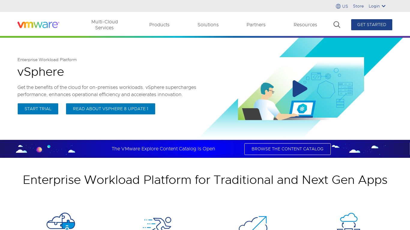 vSphere Landing page