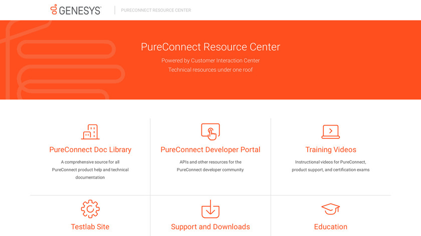 Genesys PureConnect Landing Page