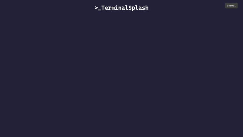 >_TerminalSplash Landing Page