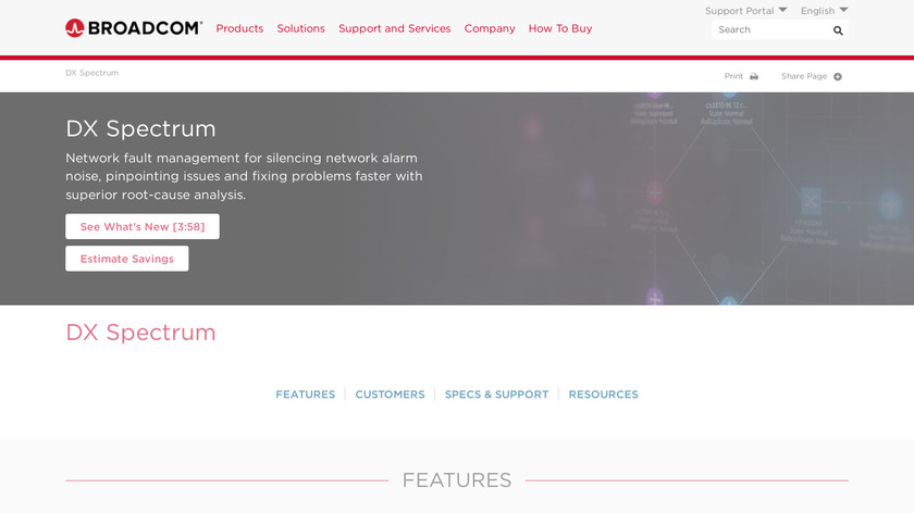 CA Spectrum Landing Page
