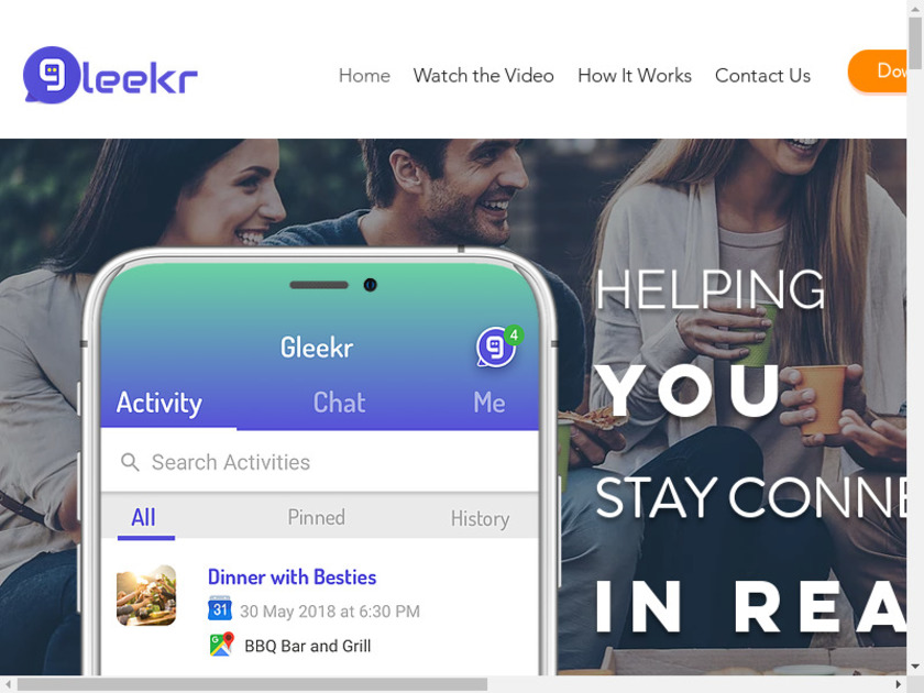 Gleekr Landing Page