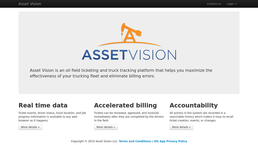 Asset Vision Landing Page