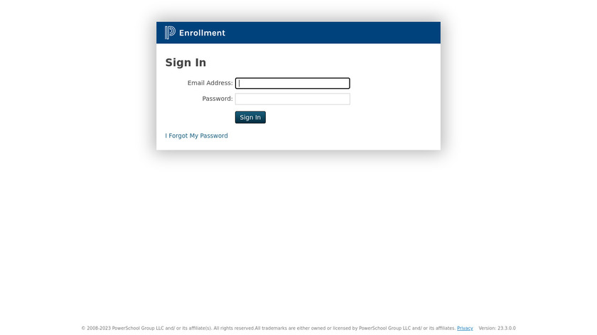 PowerSchool Registration Landing Page