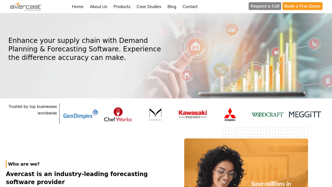 Avercast Forecasting Solutions Landing page
