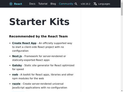 React Starter Kit image