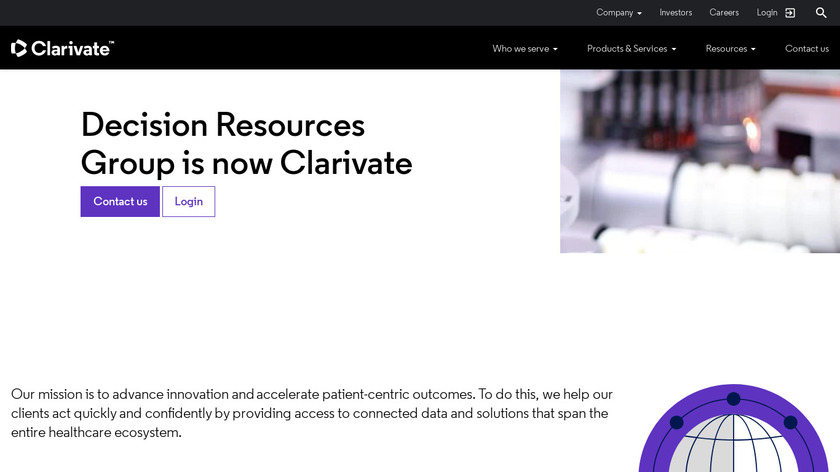 Decision Resources Landing Page