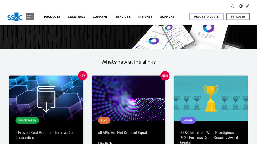 Intralinks Landing Page
