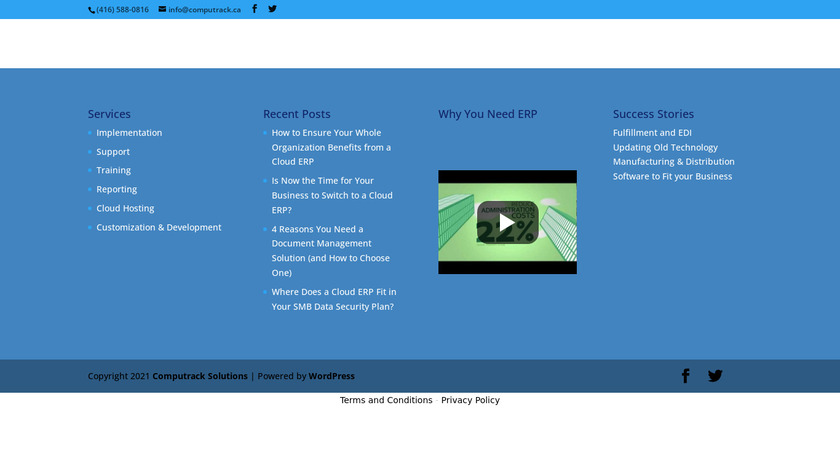 Computrack Solutions Landing Page