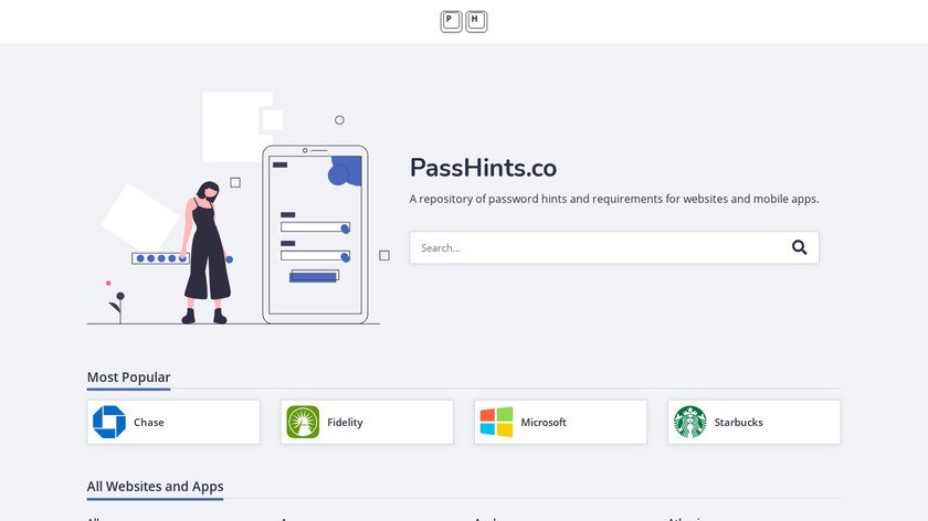PassHints Landing Page