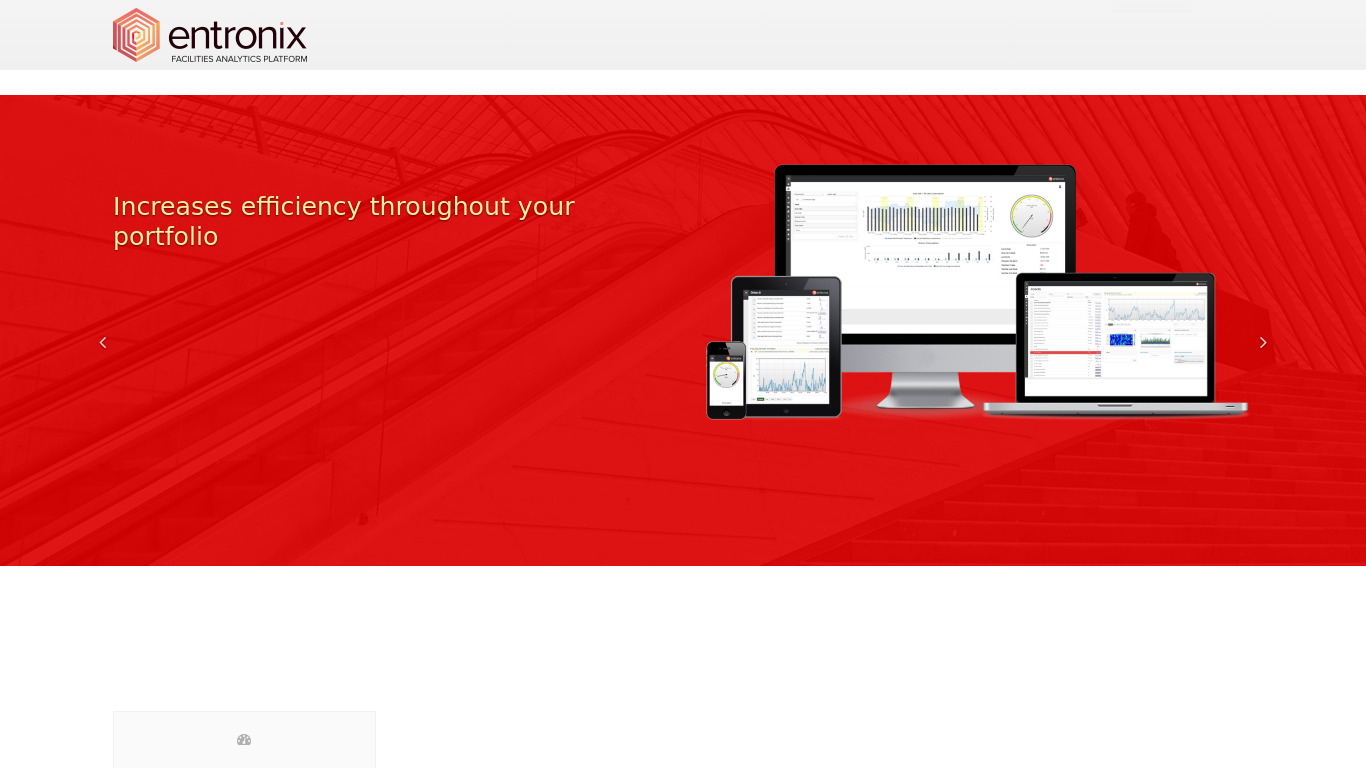 Entronix EMP Landing page