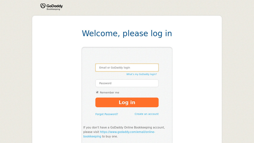 GoDaddy Bookkeeping Landing Page