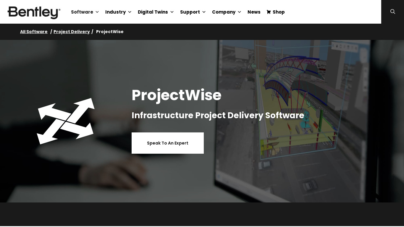 ProjectWise Landing page