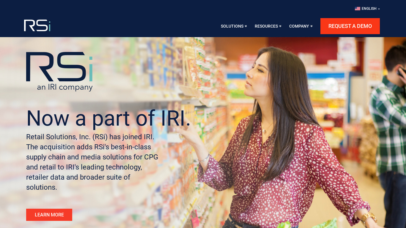 RSi Retail Solutions Landing page