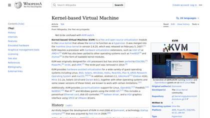 Kernel-based Virtual Machine image