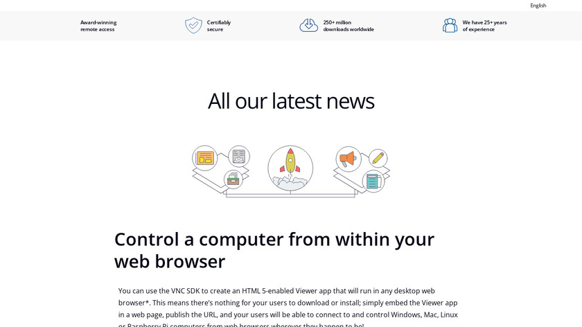 Web VNC Landing Page