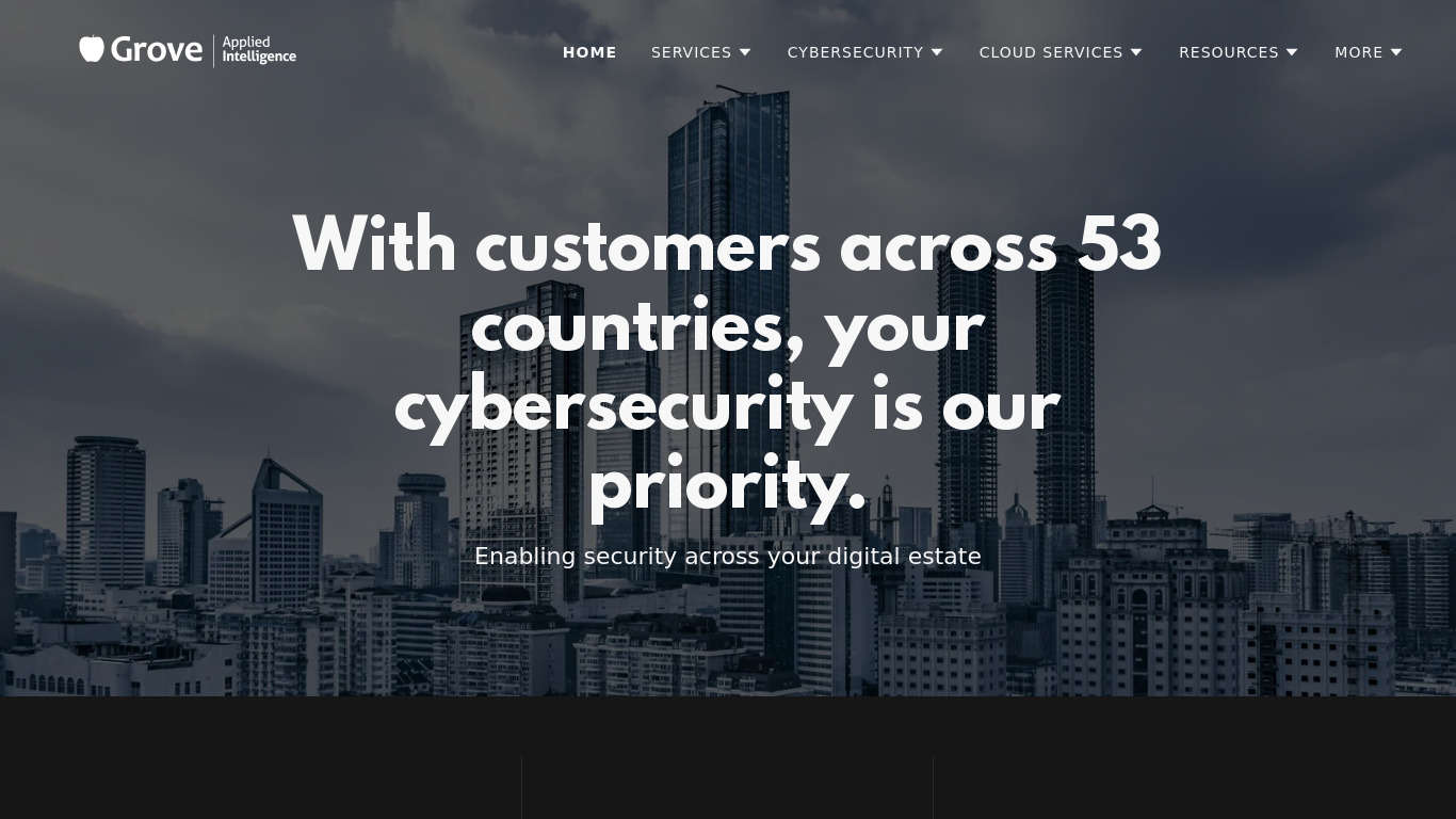 Business Email Security Landing page