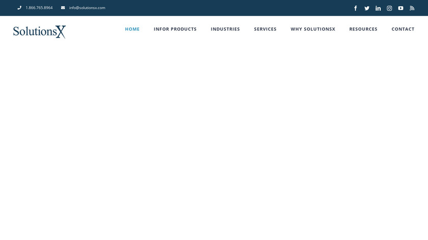 SolutionsX Landing Page