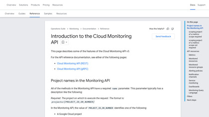 Google Cloud Monitoring API image