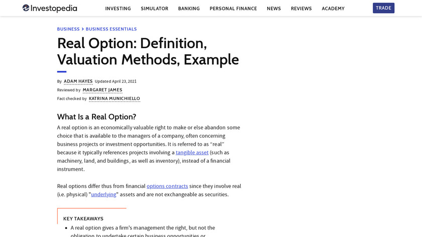 Real Options Landing Page