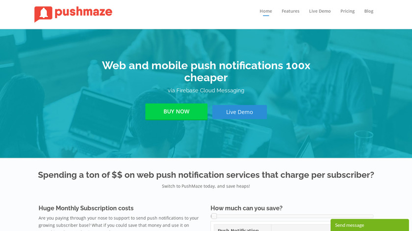 Pushmaze Landing Page