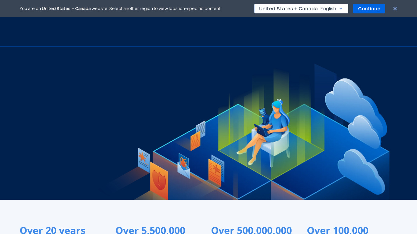 Acronis Cyber Protect Home Office Landing page