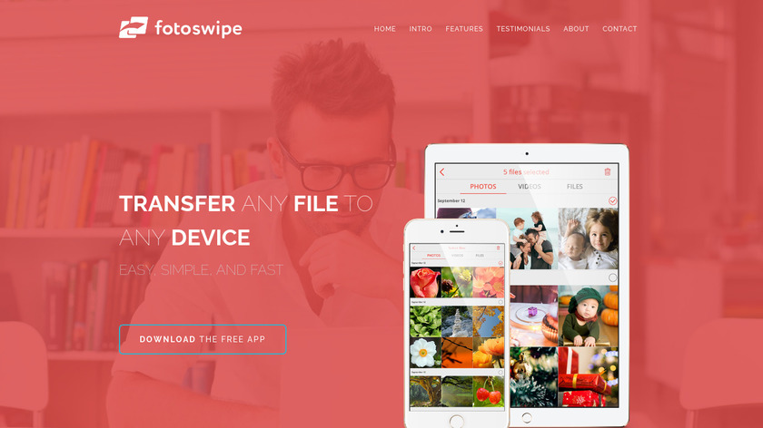 FotoSwipe Landing Page