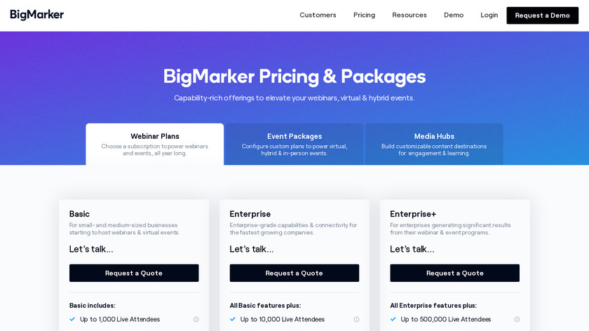 BigMarker Landing Page