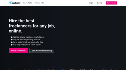 Freelancer.com screenshot