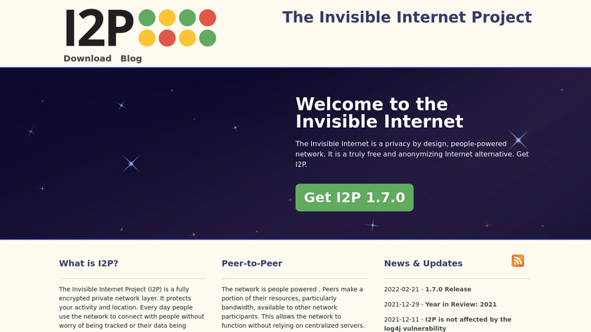 I2P Landing Page