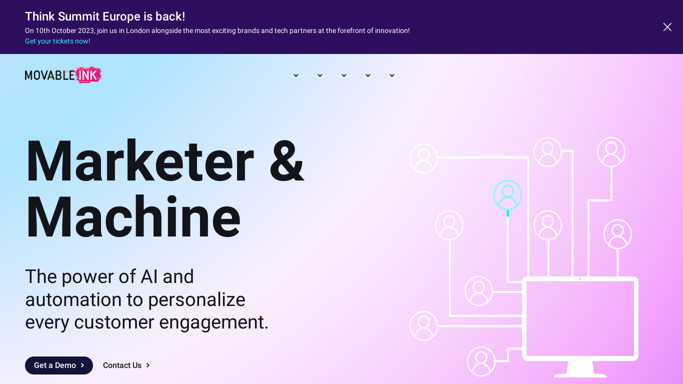 Movable Ink Landing page
