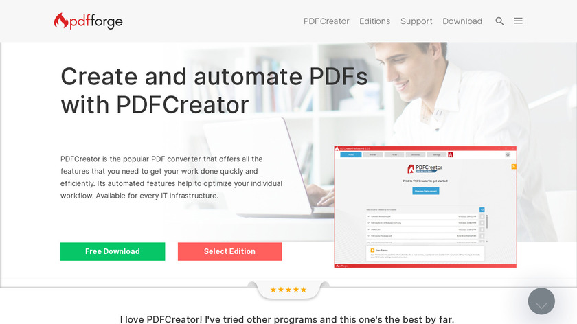 PDFCreator Landing Page