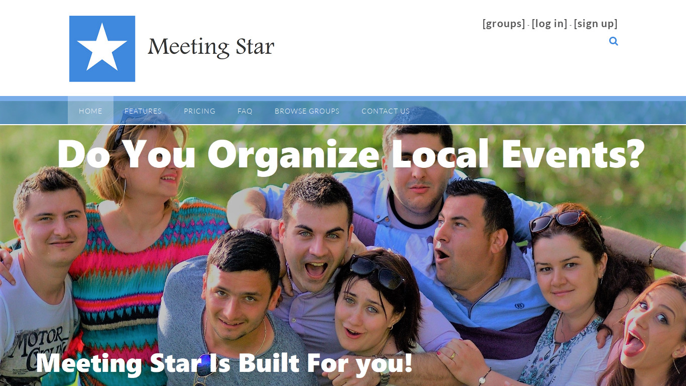 Meeting Star Landing page