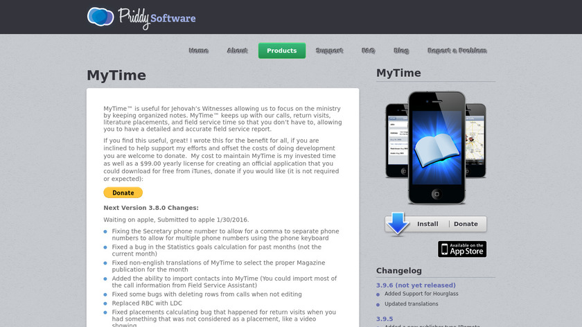 MyTime Landing Page