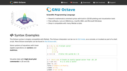 GNU Octave screenshot