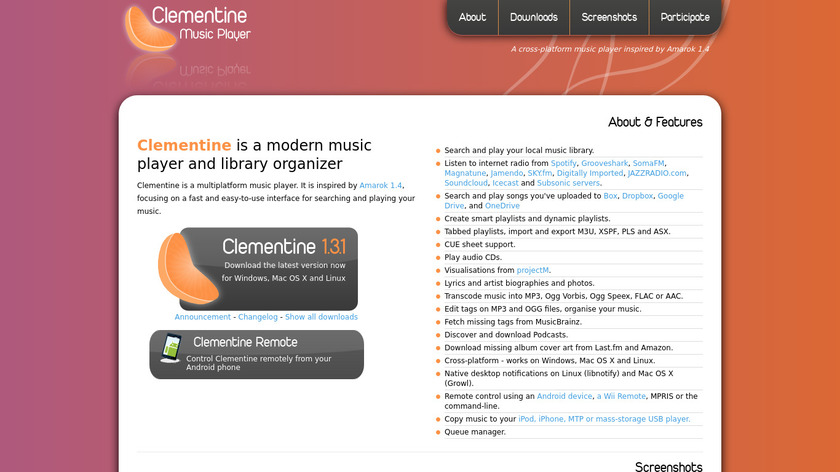Clementine Landing Page