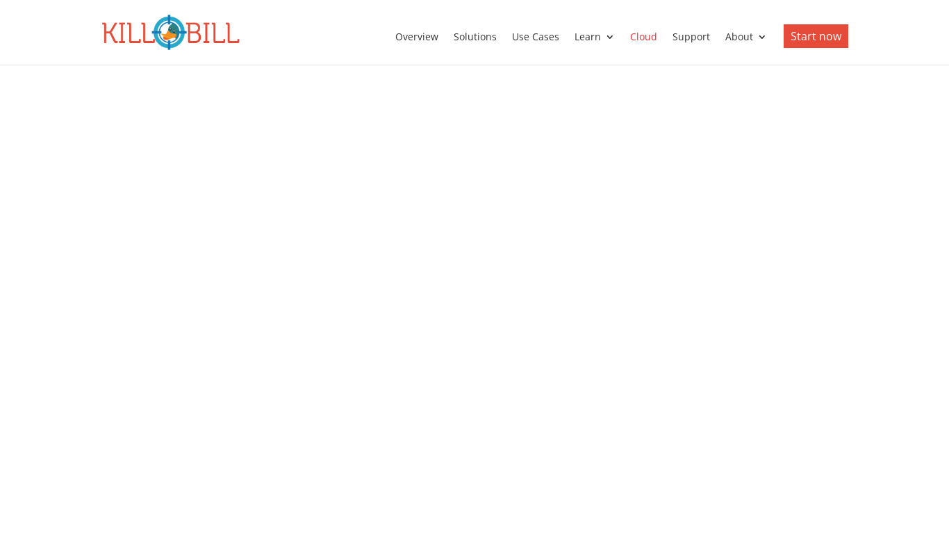 Killbill Landing page