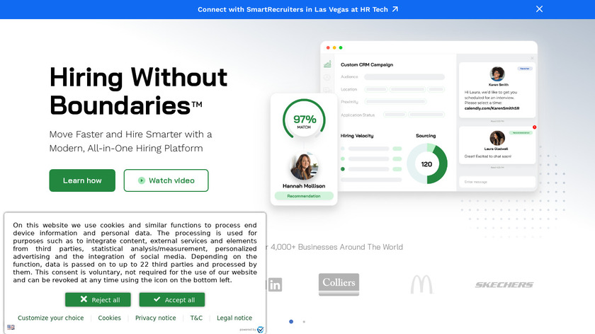 SmartRecruiters Landing Page