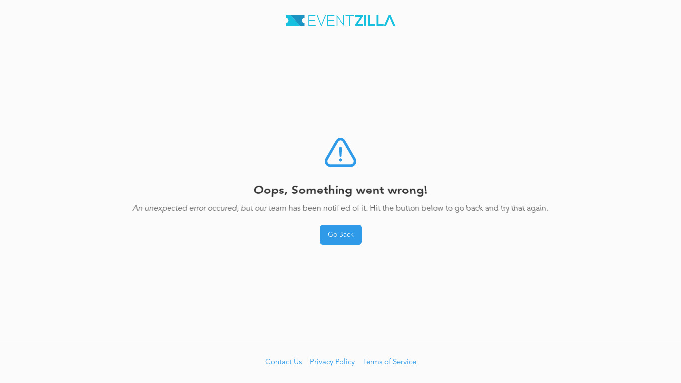 Eventzilla Landing page