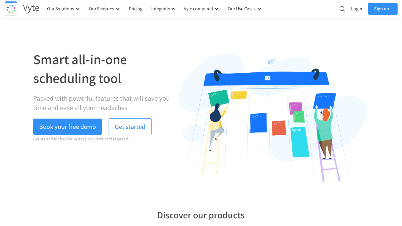 Vyte Landing page