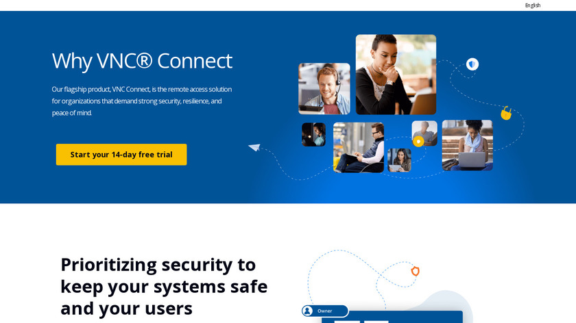 VNC Connect Landing Page