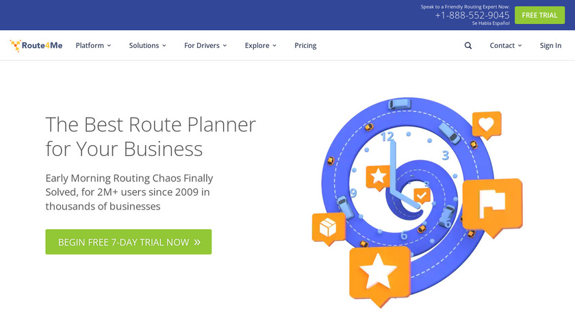 Route4Me Landing Page