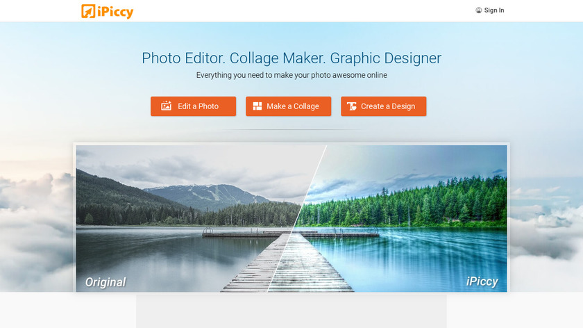 iPiccy Landing Page